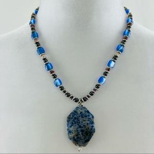 Sodalite/Hematite Necklace